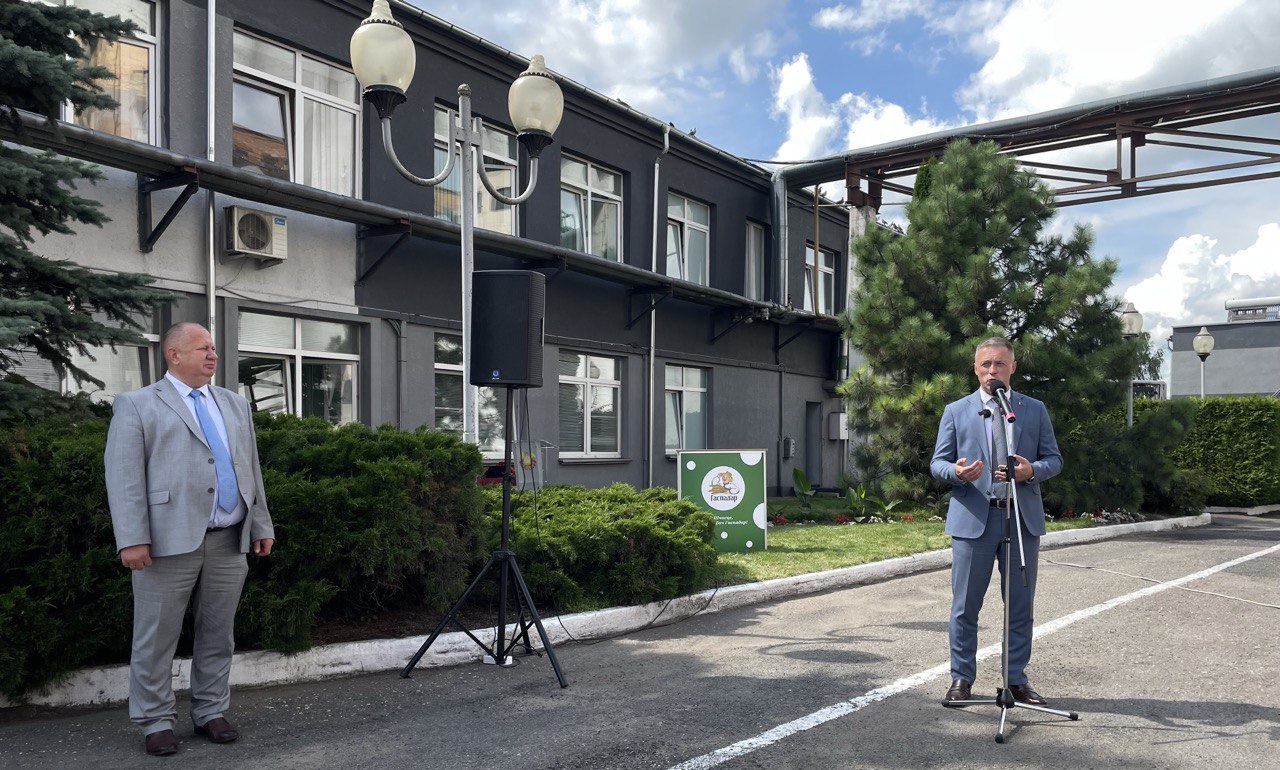 Гаспадар встречает Председателя Барановичского городского исполнительного коммитета